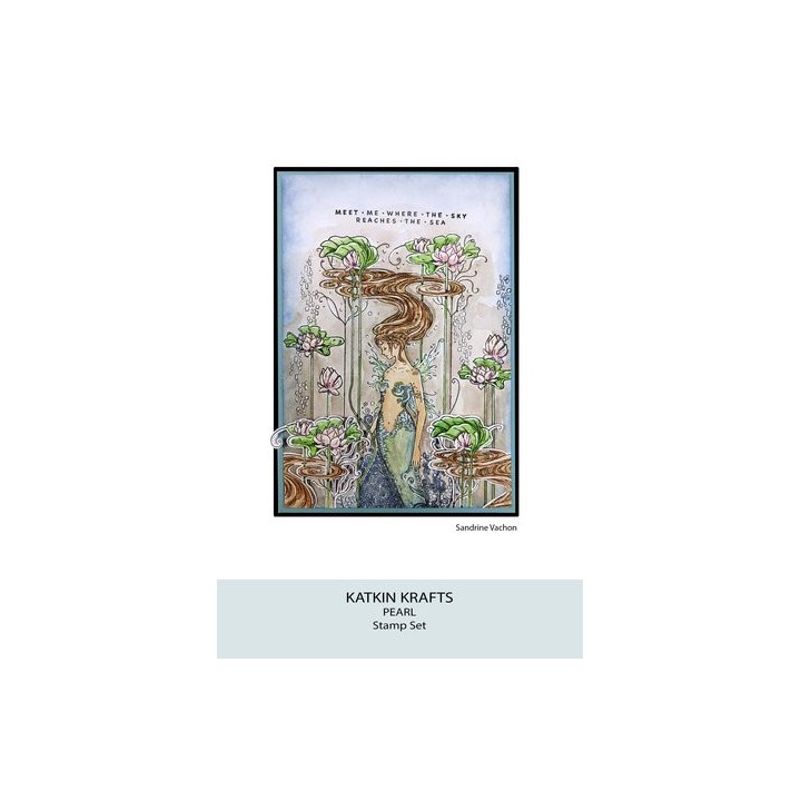 (KK0007)Katkin Krafts Pearl A5 Clear Stamp Set