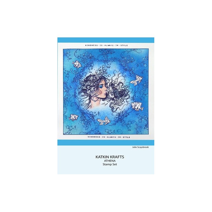 (KK0009)Katkin Krafts Athena A5 Clear Stamp Set