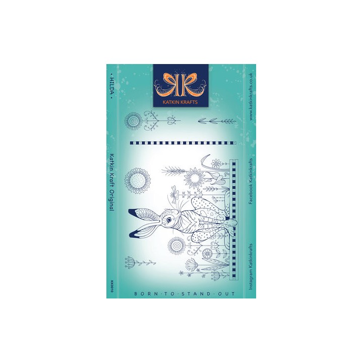(KK0010)Katkin Krafts Hilda A5 Clear Stamp Set