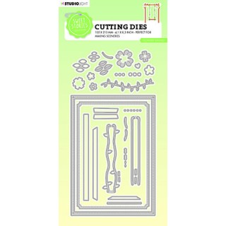 (SL-SS-CD509)Studio Light SL Cutting Die Flowery swing Sweet Stories nr.509