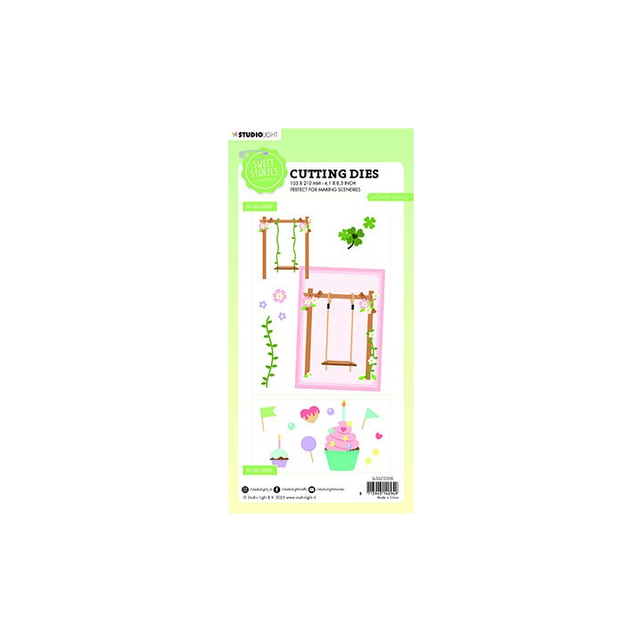 (SL-SS-CD509)Studio Light SL Cutting Die Flowery swing Sweet Stories nr.509