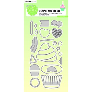 (SL-SS-CD510)Studio Light SL Cutting Die Cupcake Sweet Stories nr.510