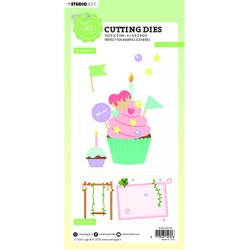 (SL-SS-CD510)Studio Light SL Cutting Die Cupcake Sweet Stories nr.510