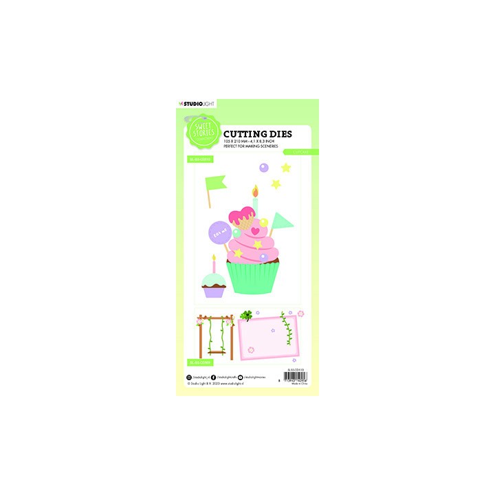 (SL-SS-CD510)Studio Light SL Cutting Die Cupcake Sweet Stories nr.510