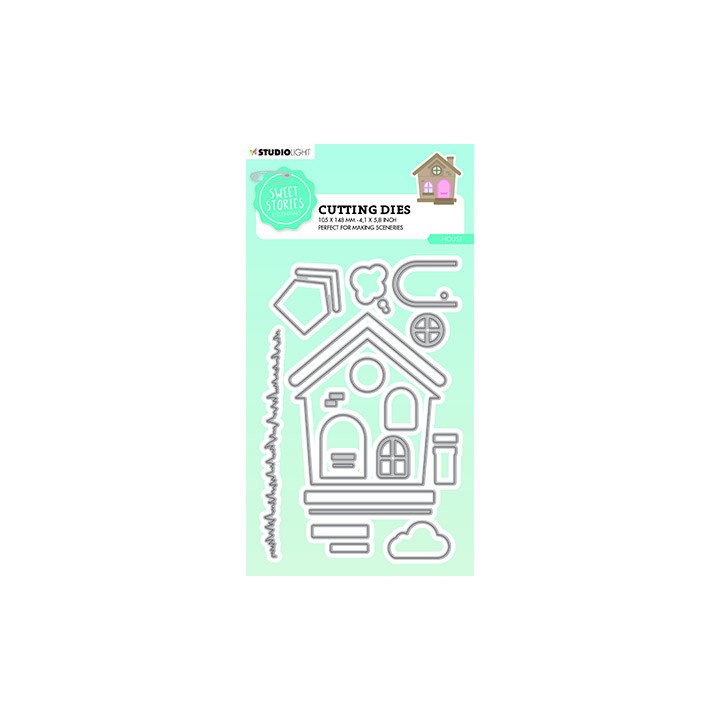 (SL-SS-CD512)Studio Light SL Cutting Die Essentials house Sweet Stories nr.512