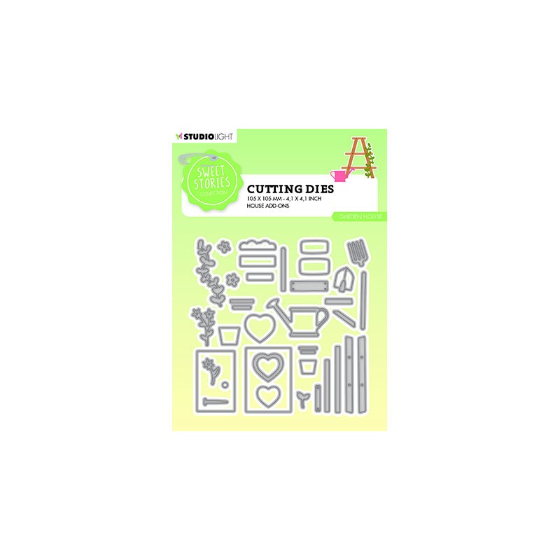(SL-SS-CD513)Studio Light SL Cutting Die Essentials Garden house add-ons Sweet Stories nr.513