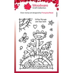 (FRS967)Woodware Clear Stamp Flower Mound Clear Stamps