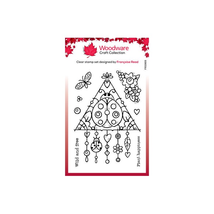 (FRS969)Woodware Ladybird Dream Clear Stamps