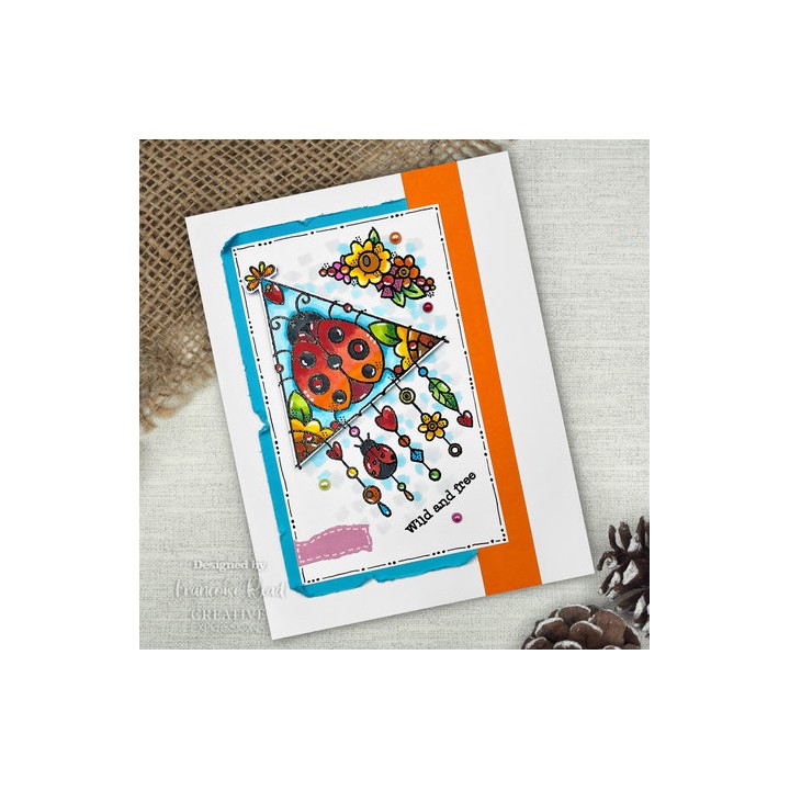 (FRS969)Woodware Ladybird Dream Clear Stamps