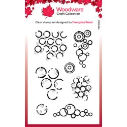 (FRM055)Woodware Circles Clear Stamps