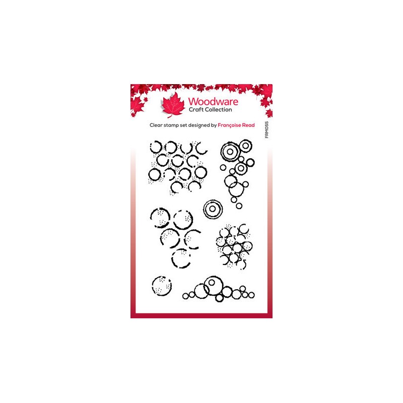 (FRM055)Woodware Circles Clear Stamps