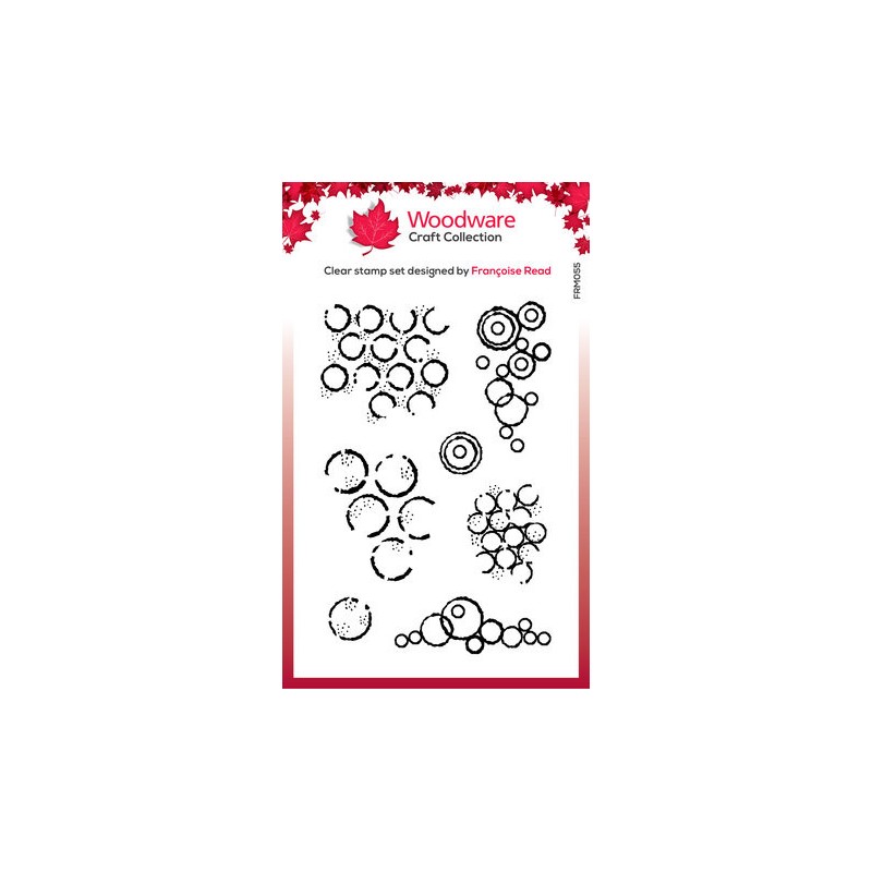 (FRB004)Woodware Mini Tag Alphabet Clear Stamps