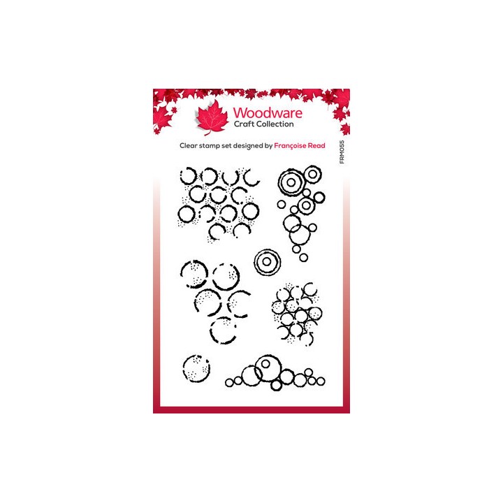 (FRM055)Woodware Circles Clear Stamps