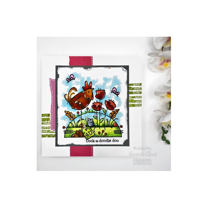 (FRB004)Woodware Mini Tag Alphabet Clear Stamps