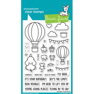 (LF3069)Lawn Fawn Fly High Clear Stamps
