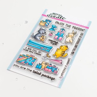 (HFD0491)Heffy Doodle Wrapped With Love Clear Stamps