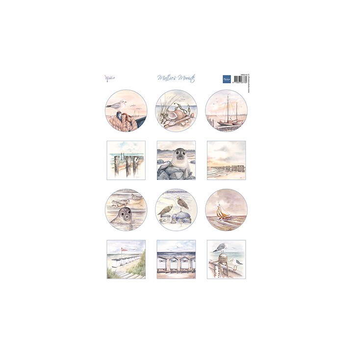 (MB0210)3D Mattie's mini's - Beach