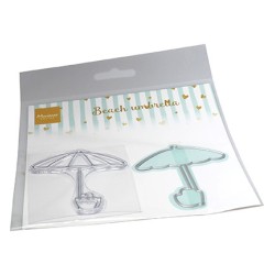 (CS1132)Clear stamp Beach Umbrella