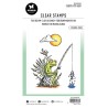 (BL-ES-STAMP458)Studio light BL Clear stamp Fishing frog By Laurens nr.458