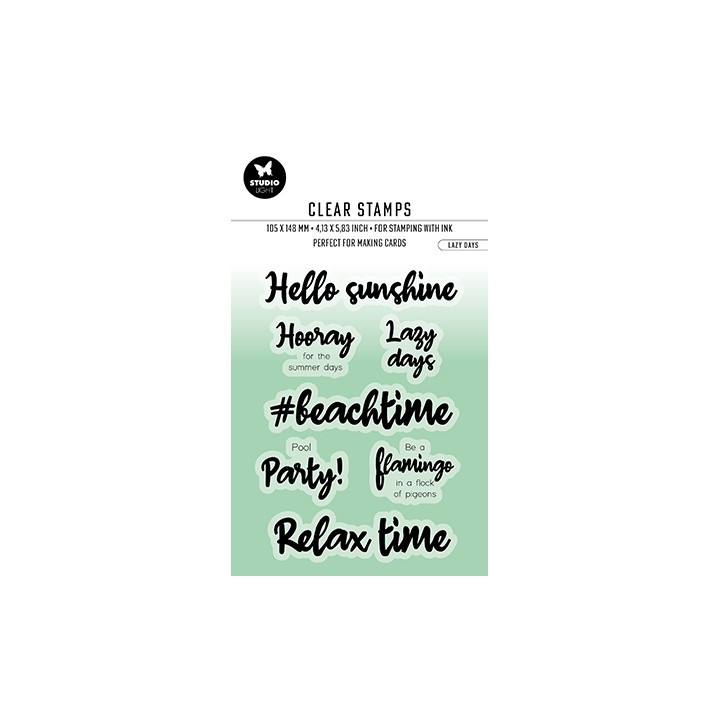 (BL-ES-STAMP462)Studio light BL Clear stamp Lazy days By Laurens nr.462