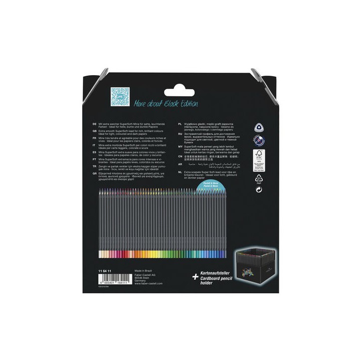 (116411)Faber Castell Black Edition Colour Pencils Box (100pcs)