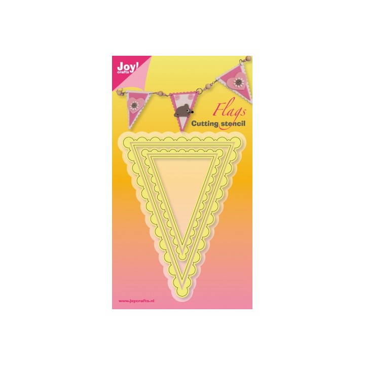 (6002/3005)Cutting stencil - vlaggen