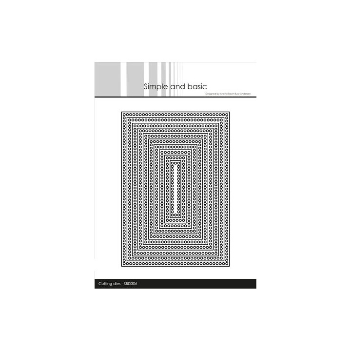 (SBD306)Simple and Basic Circle Edges Rectangle Cutting Dies