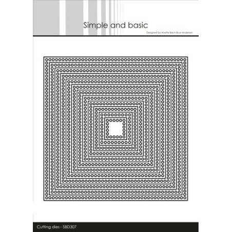 (SBD307)Simple and Basic Circle Edges Square Cutting Dies