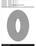 (SBD308)Simple and Basic Circle Edges Oval Cutting Dies