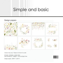 (SBP717)Simple and Basic Spring Feelings 12x12 Inch Paper Pack