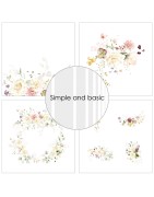 (SBP717)Simple and Basic Spring Feelings 12x12 Inch Paper Pack