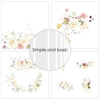 (SBP717)Simple and Basic Spring Feelings 12x12 Inch Paper Pack