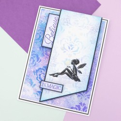 (CC-ST-CA-FGLADE)Crafter's Companion Fairy Glade Clear Acrylic Stamp Set