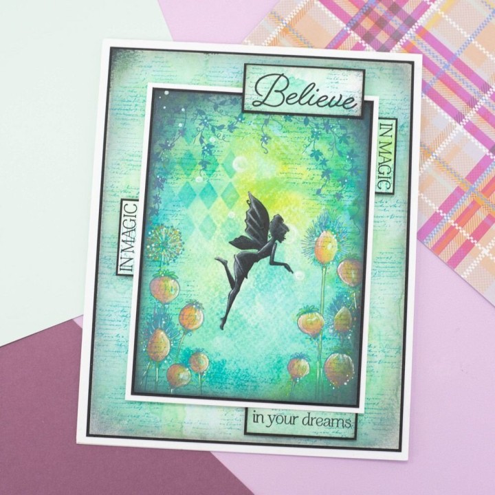 (CC-ST-CA-FGLADE)Crafter's Companion Fairy Glade Clear Acrylic Stamp Set