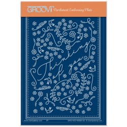 (GRO-WO-42085-02)Groovi® plate A6 JAZZ'S THINKING OF YOU COLOUR ME PATTERN