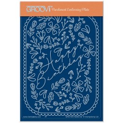 (GRO-WO-42083-02)Groovi® plate A6 JAZZ'S HAPPY BIRTHDAY COLOUR ME PATTERN