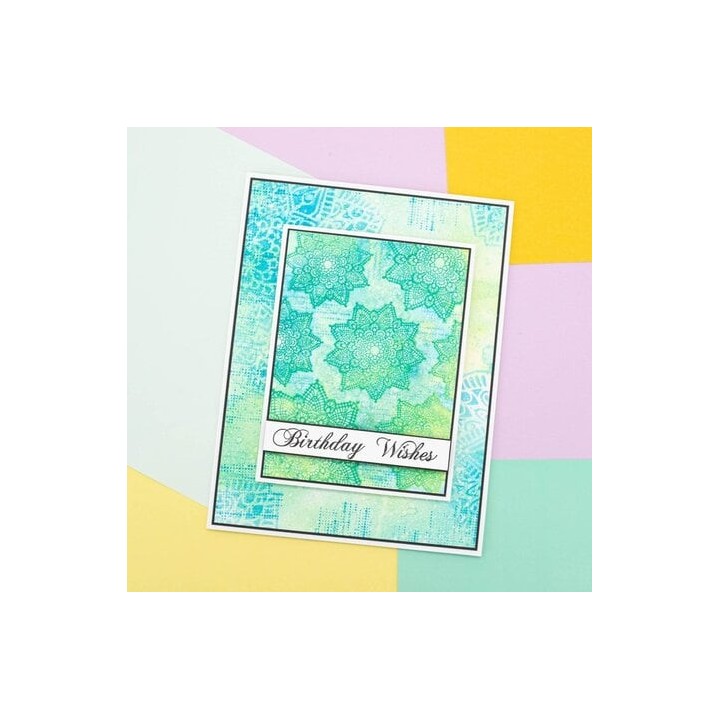 (CC-ST-CA-MAJMAN)Crafter's Companion Majestic Mandalas Clear Acrylic Stamp Set