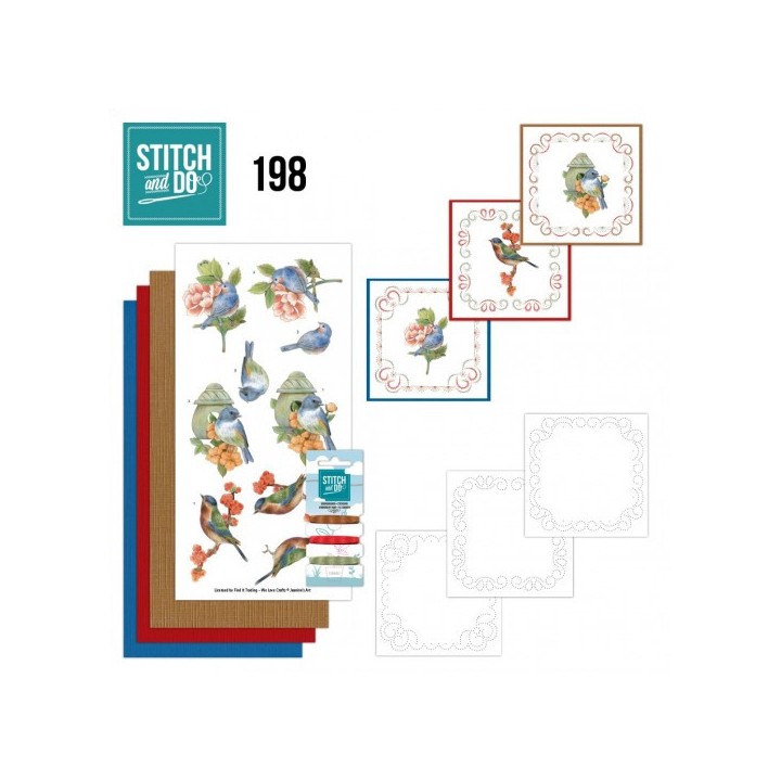 (STDO198)Stitch and Do 198 - Jeanine's Art - Vintage Birds