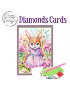 (DDDC1127)Dotty Designs Diamond Cards - Rabbit in dress