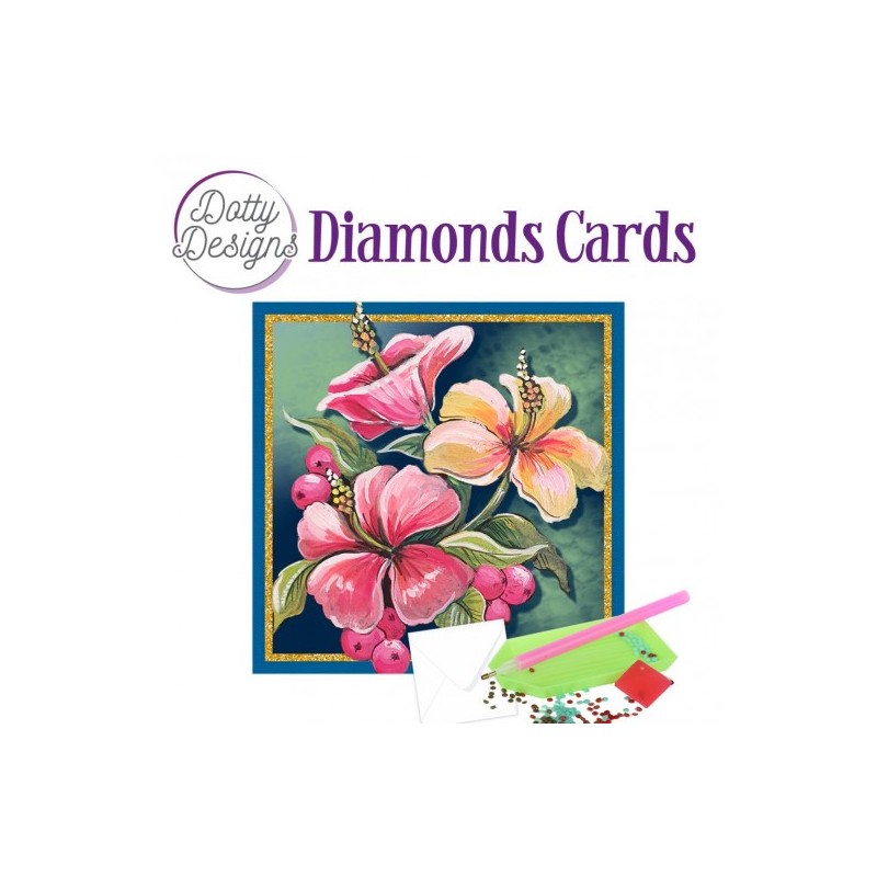 (DDDC1130)Dotty Designs Diamond Cards - Beautiful Flowers