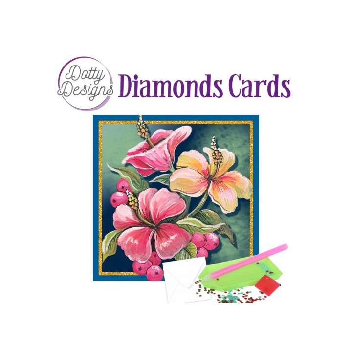 (DDDC1130)Dotty Designs Diamond Cards - Beautiful Flowers
