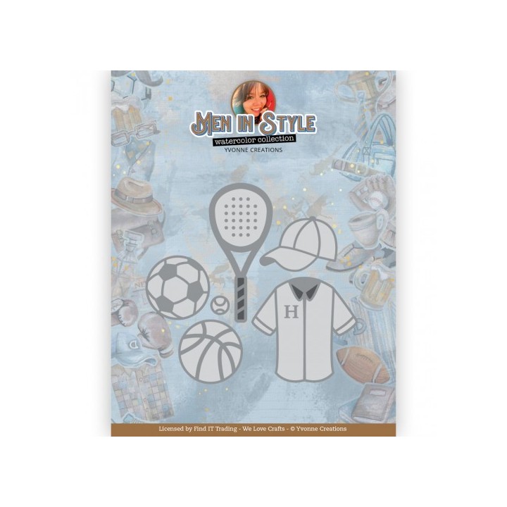 (YCD10314)Dies - Yvonne Creations - Men in Style - Sports