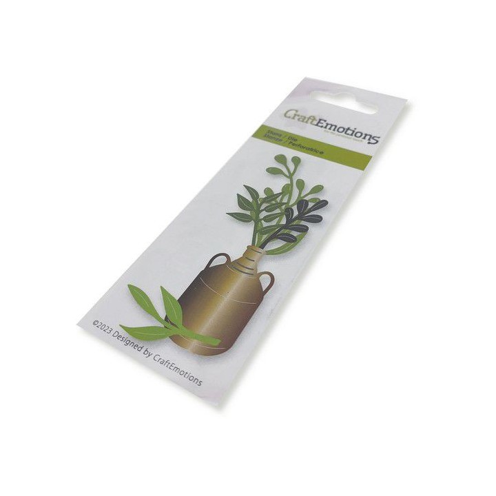(115633/0293)CraftEmotions Die - Vase with branches Card 5x10cm