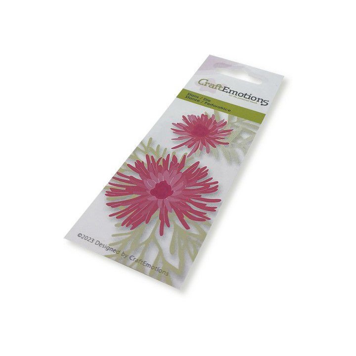 (115633/0297)CraftEmotions Die - Dahlia 3D Card 5x10cm