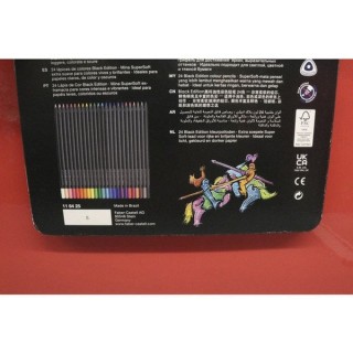 (116425)Faber Castell Black Edition Colour Pencils Tin (24pcs)