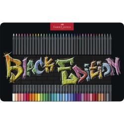 (116437)Faber Castell Black Edition Colour Pencils Tin (36pcs)