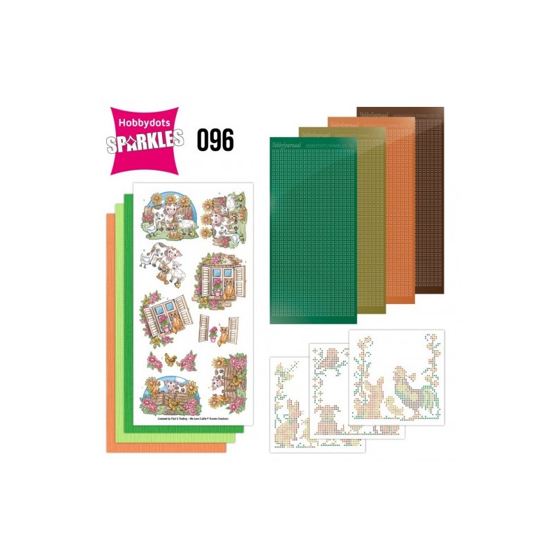 (SPDO096)Sparkles Set 96 Yvonne Creations Animals and Flowers