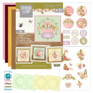(STDOOC10023)Stitch and Do on Colour 23 - Precious Marieke - Beautiful Butterflies