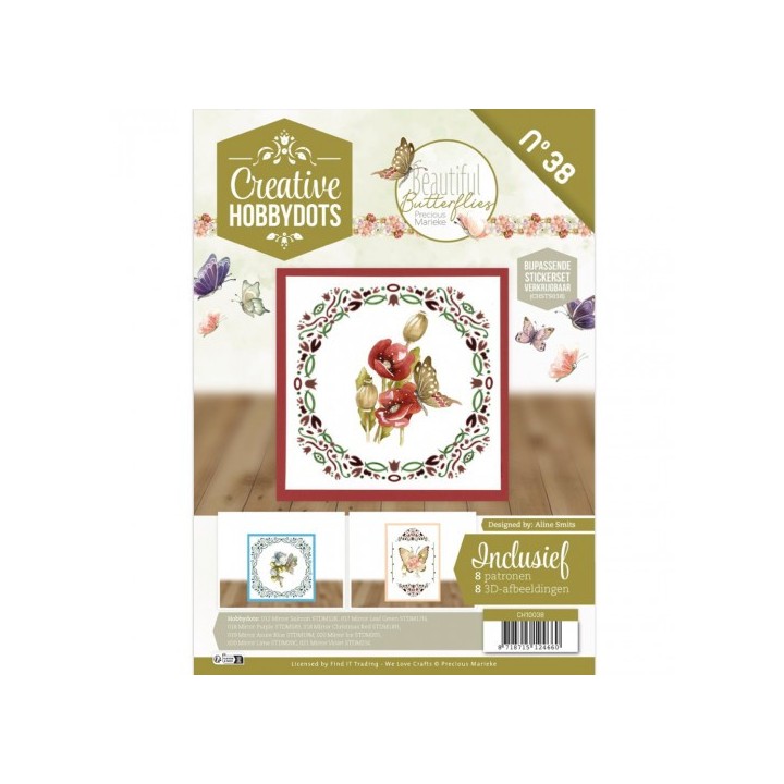 (CH10038)Creative Hobbydots 38 - Precious Marieke - Beautiful Butterfly