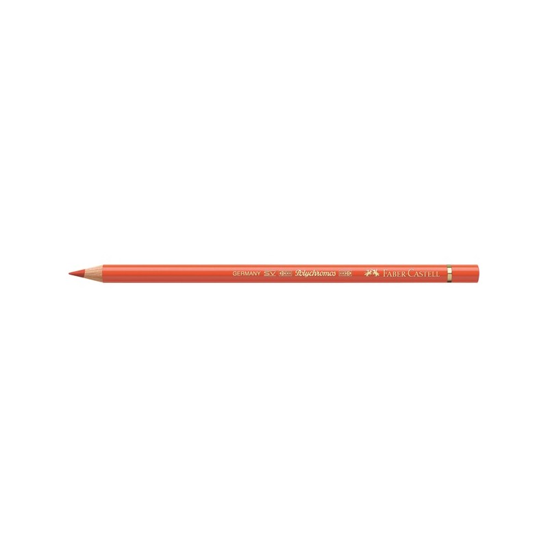 (115)Crayon FC Polychromos orangé de cadmium foncé